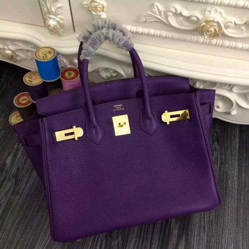 Hermes birkin 35cm original togo leather purple